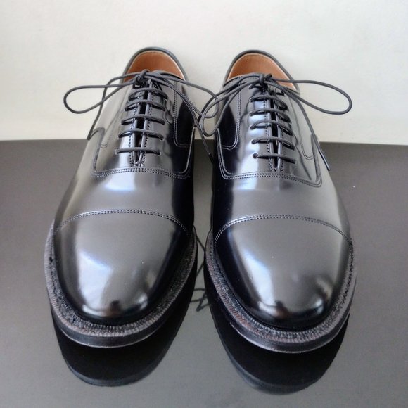 Johnston & Murphy Men\'s Classics Melton Cap Toe in Black European Leather main image 10